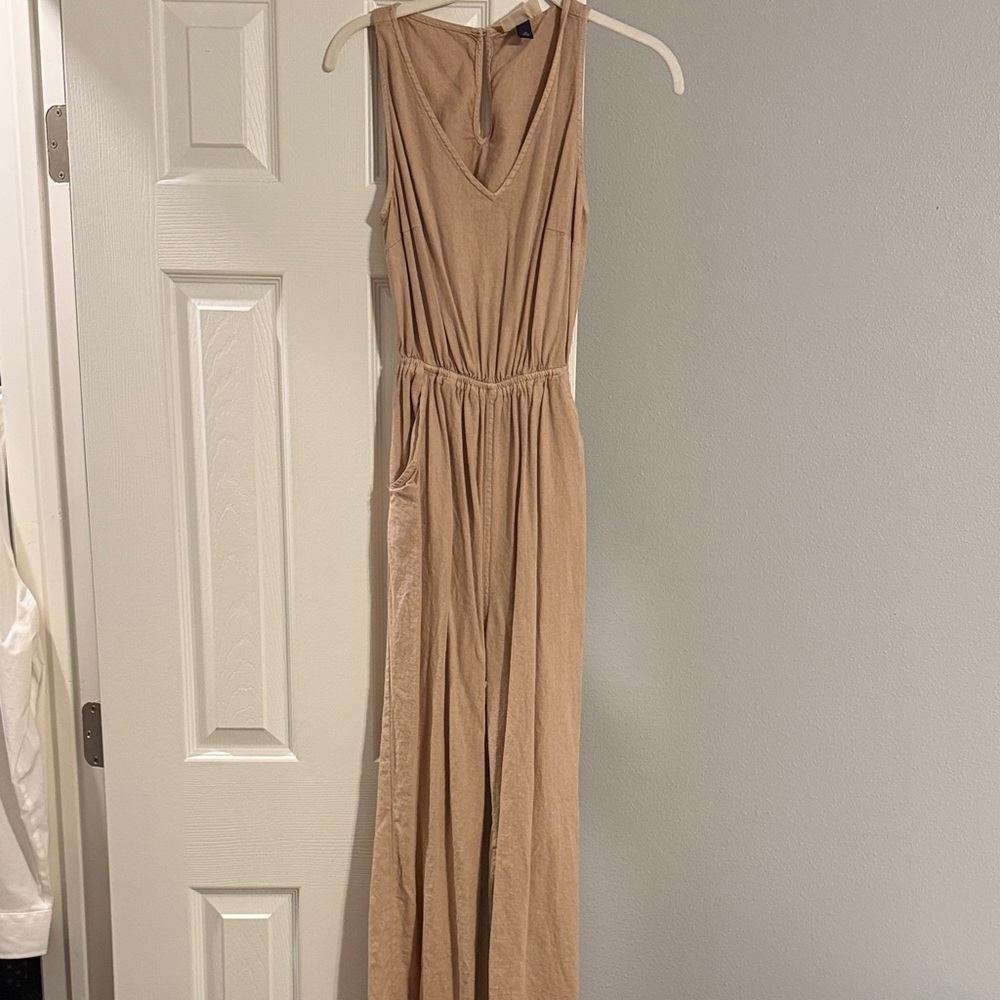 Universal Thread Light Brown Sleeveless Jumpsuit